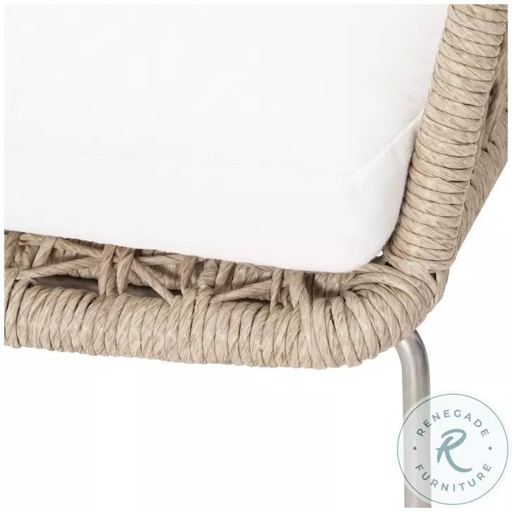 Carmel Hazelnut Outdoor Arm Chair with Seat Pad Set of 2