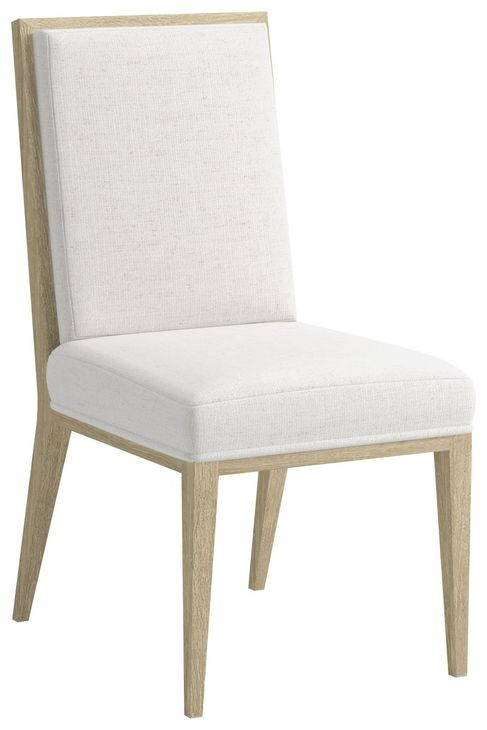 Eave Sundrenched Oak and White Upholstered Side Chair Set of 2