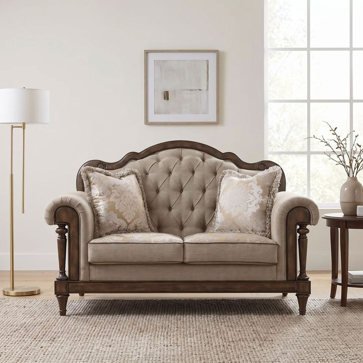 Heath Court Brown Loveseat
