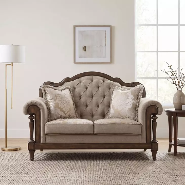 Heath Court Brown 68" Loveseat