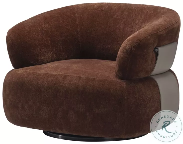 HF6016A Brown Swivel Chair