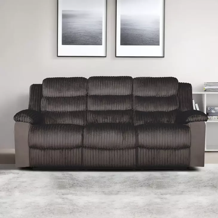 Willow Brown Living Room Set with Dual Recliner