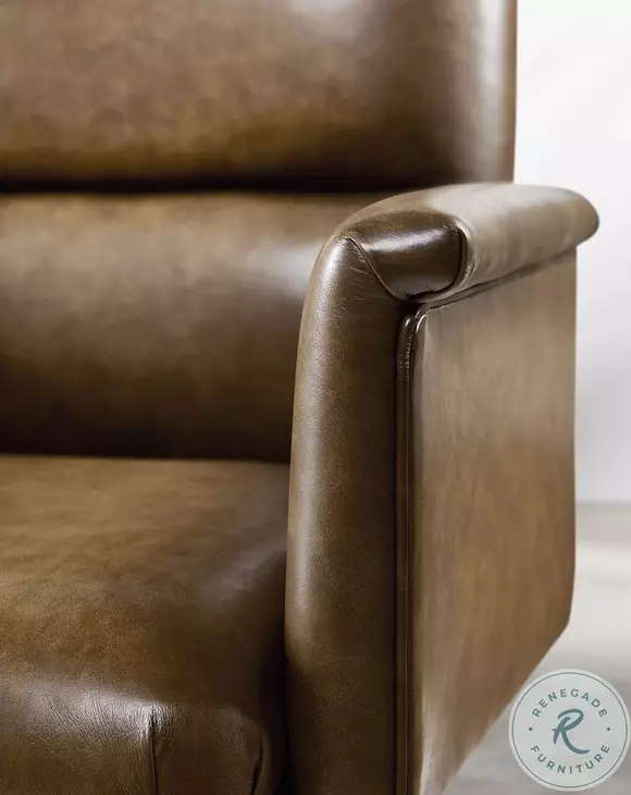 Selwood Nature Warm Brown Leather Swivel Tilt Executive Chair
