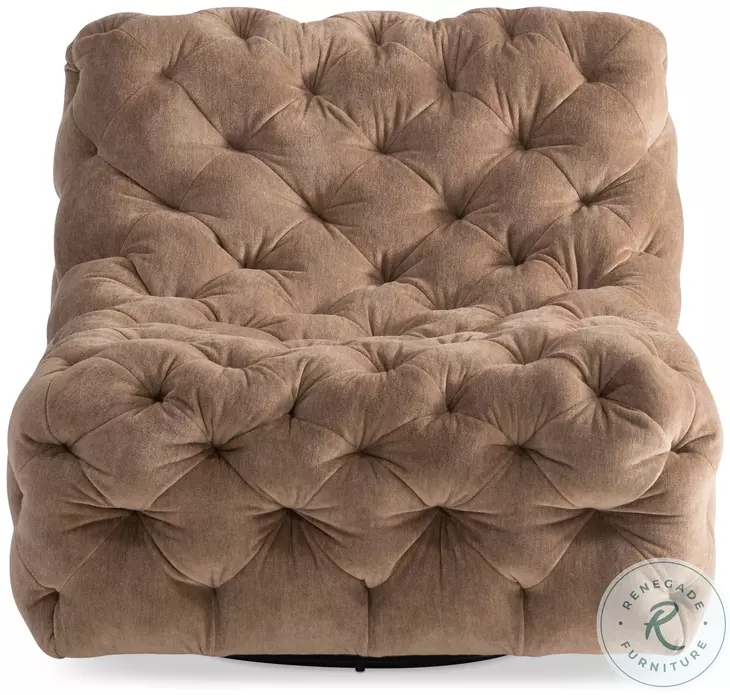 Rigby Brown Fabric Swivel Chair
