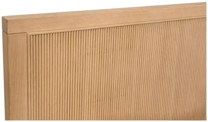 Highland Natural Oak King Panel Bed