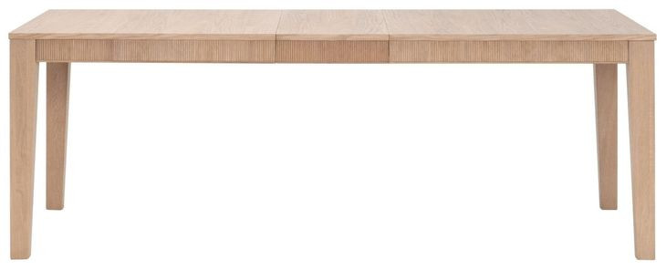 Highland Natural Oak 87" Extendable Rectangular Dining Table