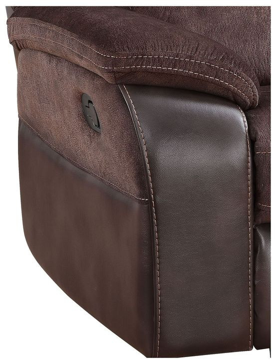 Pueblo Brown 91" Manual Reclining Sofa