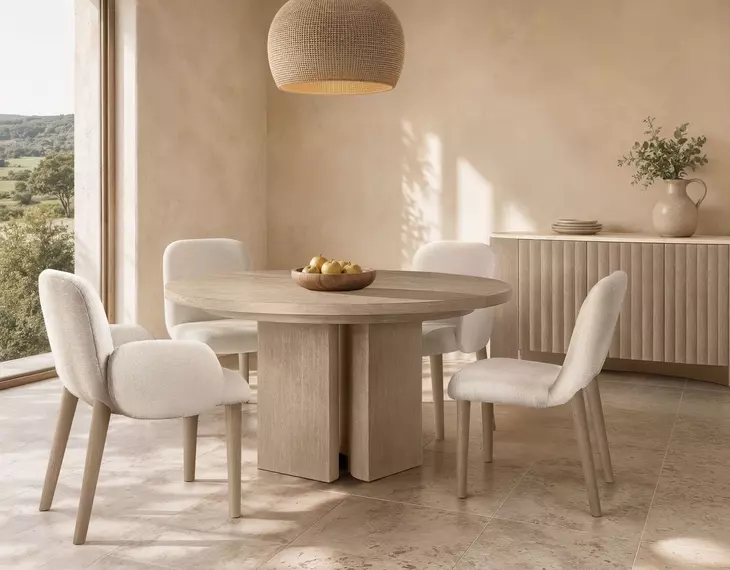 Loggia Aria 80" Extendable Oval Dining Table