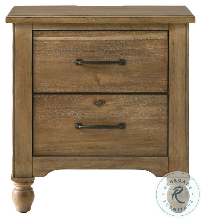 Highland Sand Dune 2 Drawer Nightstand