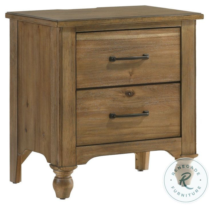 Highland Sand Dune 2 Drawer Nightstand