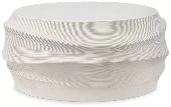 Kai White Outdoor Round Cocktail Table