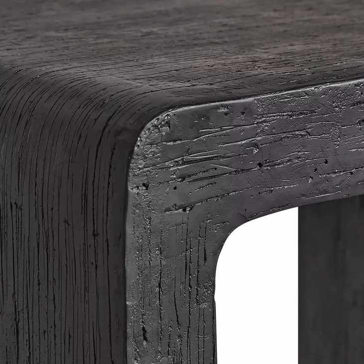 Shephard Ardere Organic Faux Bois Rectangular Side Table
