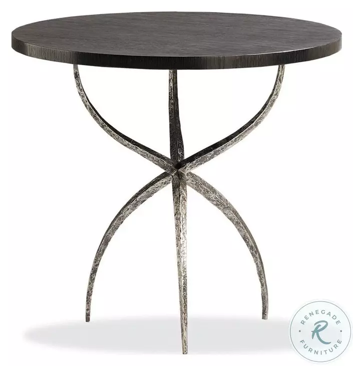 Haiku Smoked Oak And Aged Bronze Lamp Table