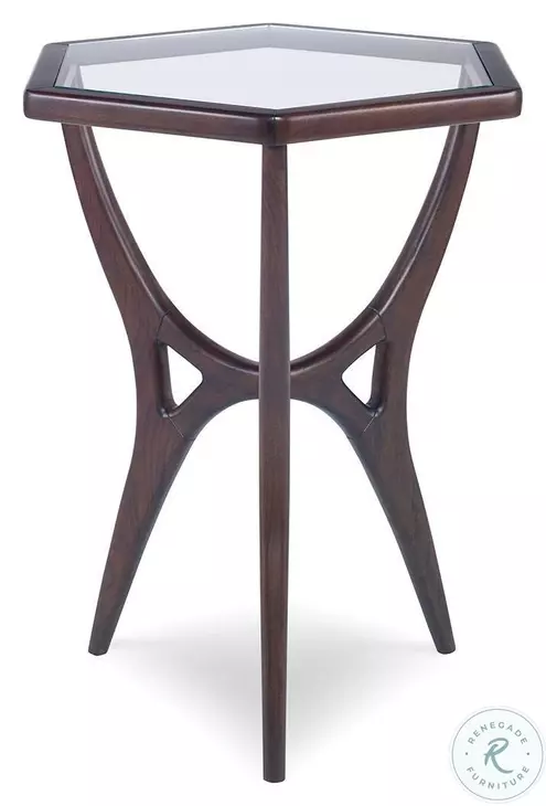 Walt Medium Walnut Chairside Table