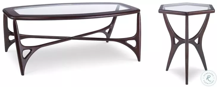 Walt Medium Walnut Occasional Table Set