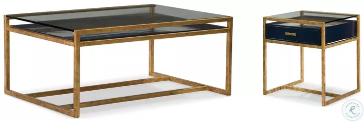 San Antique Gold Occasional Table Set