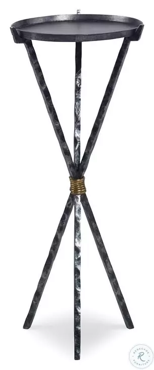 Lute Wrought Iron Accent Table