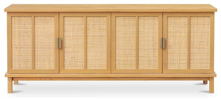 Seymour Natural 4 Door Sideboard