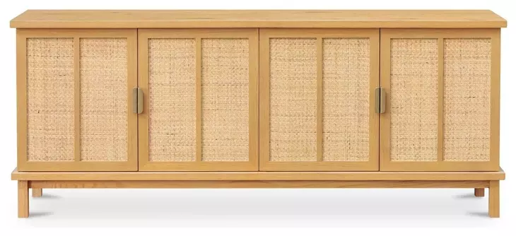 Seymour Natural 4 Door Sideboard