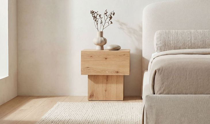 Shawn Natural 1 Drawer Nightstand
