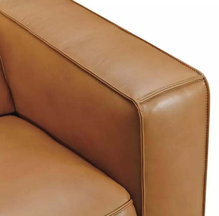 MS Rich Brown Caramel Leather Fresco Power Recliner with Power Headrest