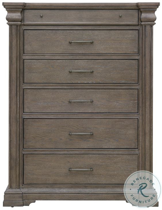 Madison Ridge Natural Bark 6 Drawer Chest