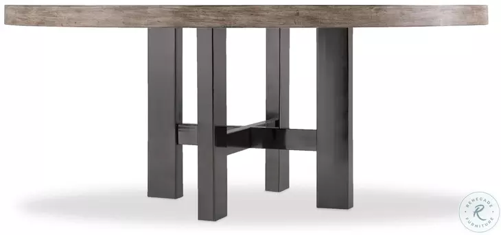 Curata Medium Greige 72" Round Dining Table