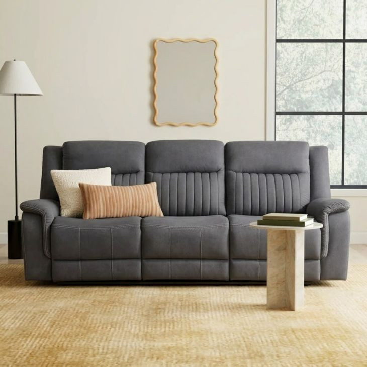 Dean Gray Double Reclining Sofa