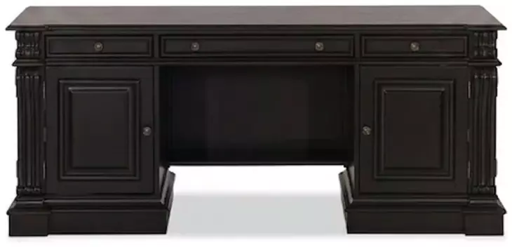 Telluride Black Computer Credenza