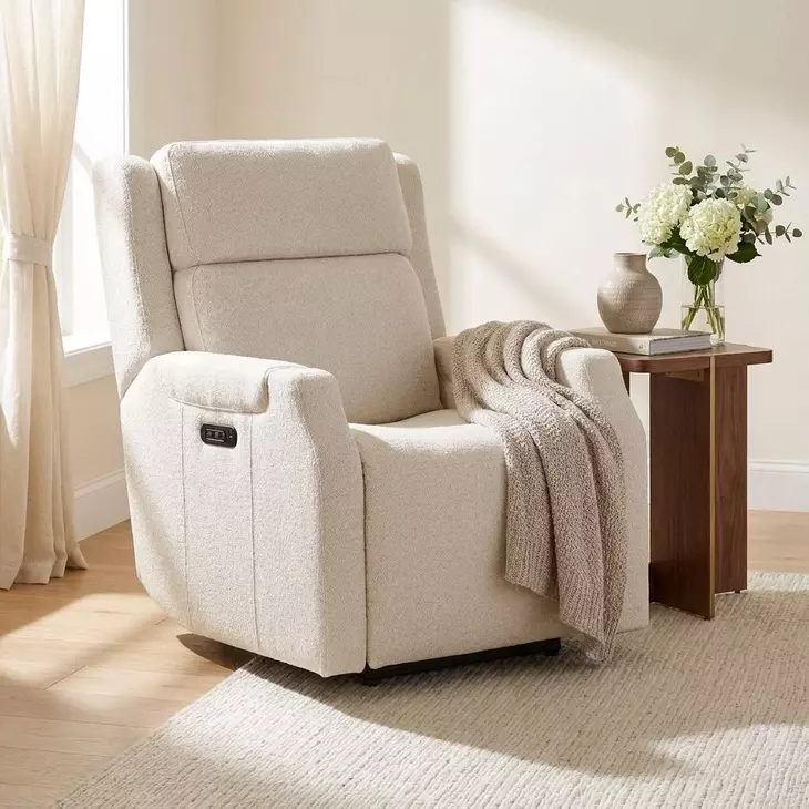 Nelson Wayfarer Frost Zero Gravity Power Recliner with Power Headrest And Lumbar