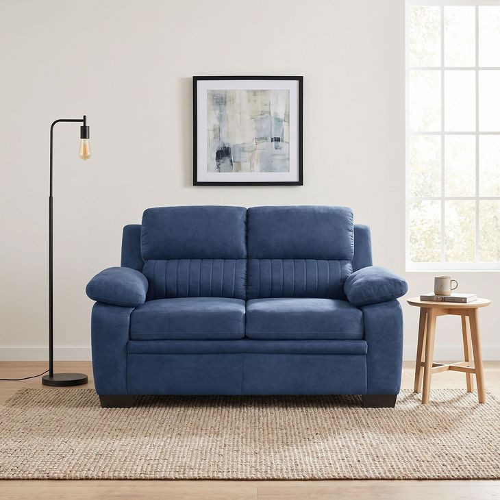 Holleman Blue Loveseat