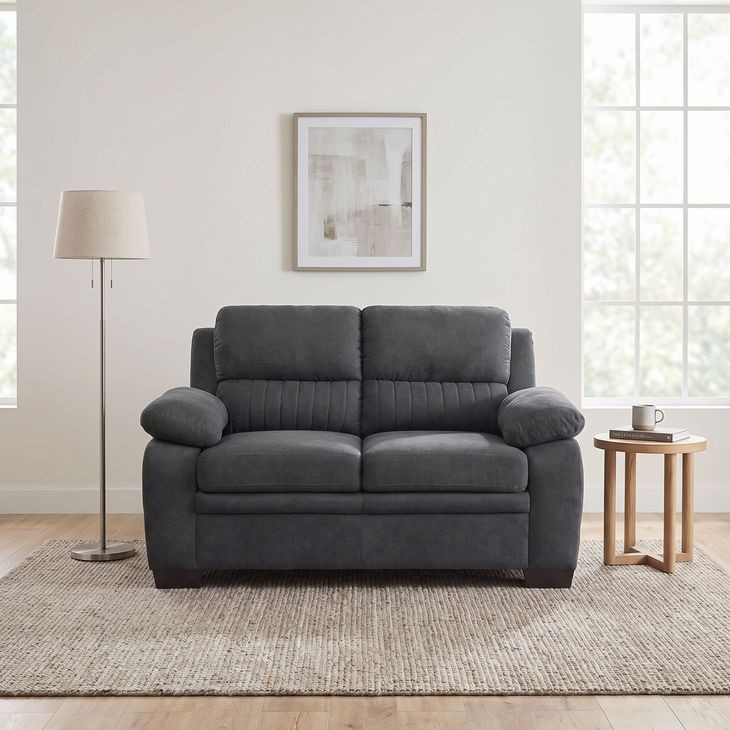 Holleman Dark Gray Loveseat