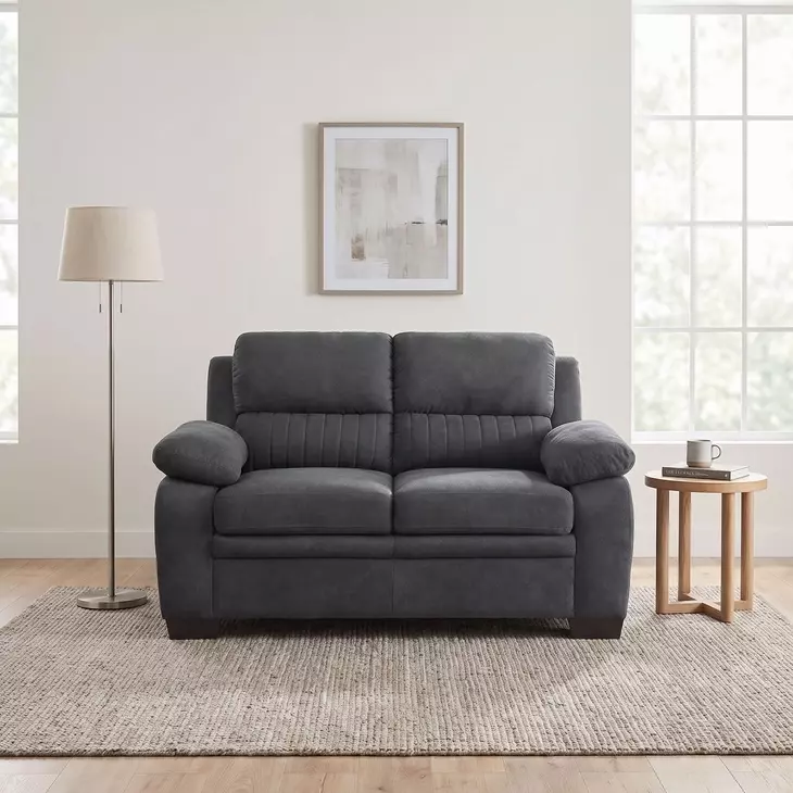 Holleman Dark Gray 58" Loveseat