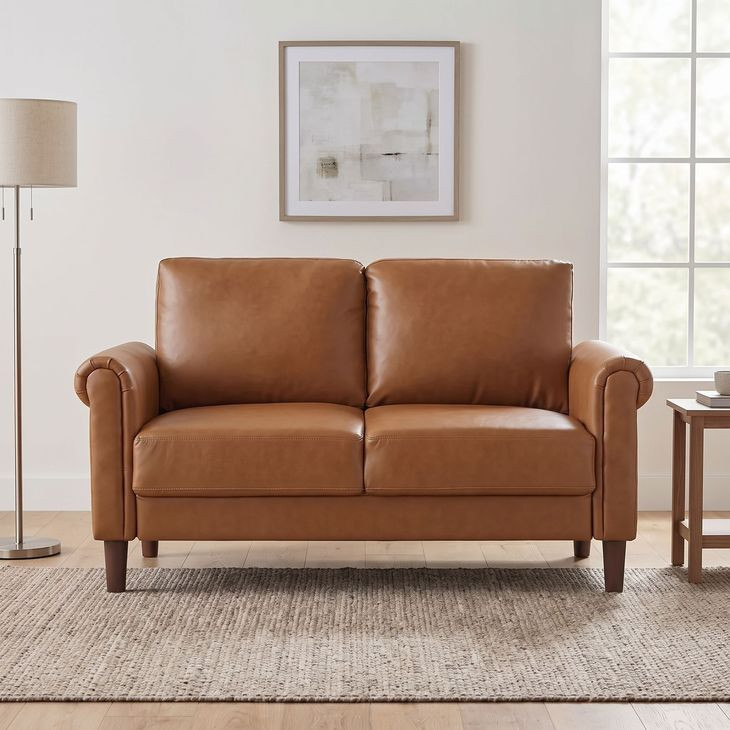 Holliston Brown 57" Loveseat