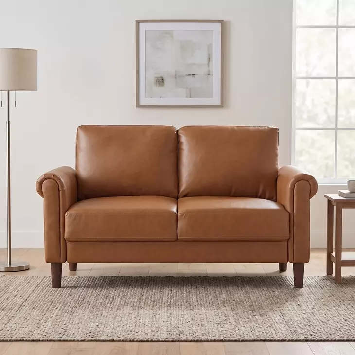Holliston Brown 57" Loveseat