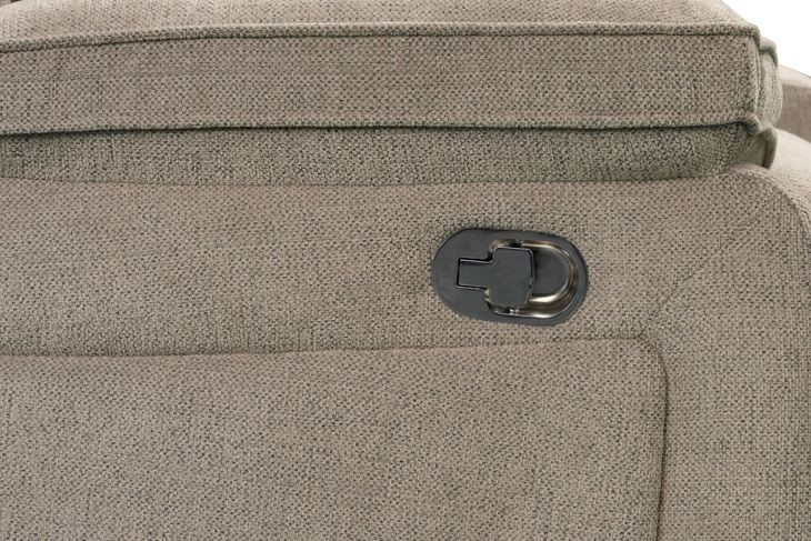 Hooper Alma Tan 78" Manual Reclining Loveseat with Console