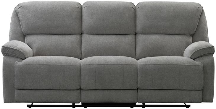 Hooper Alma Gray 85" Manual Reclining Sofa