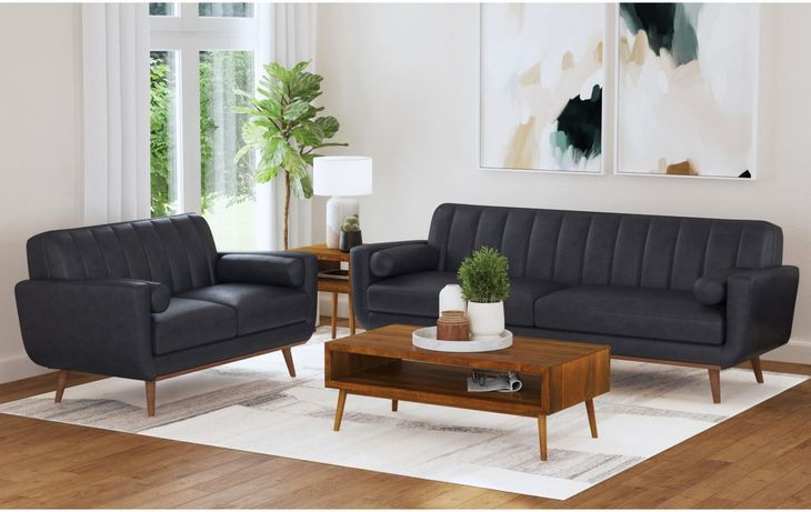 Fable Navy 61" Loveseat