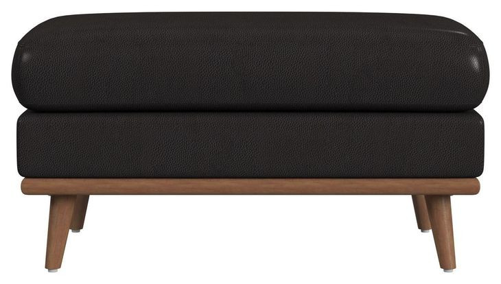 Fable Dark Gray Upholstered Rectangular Ottoman