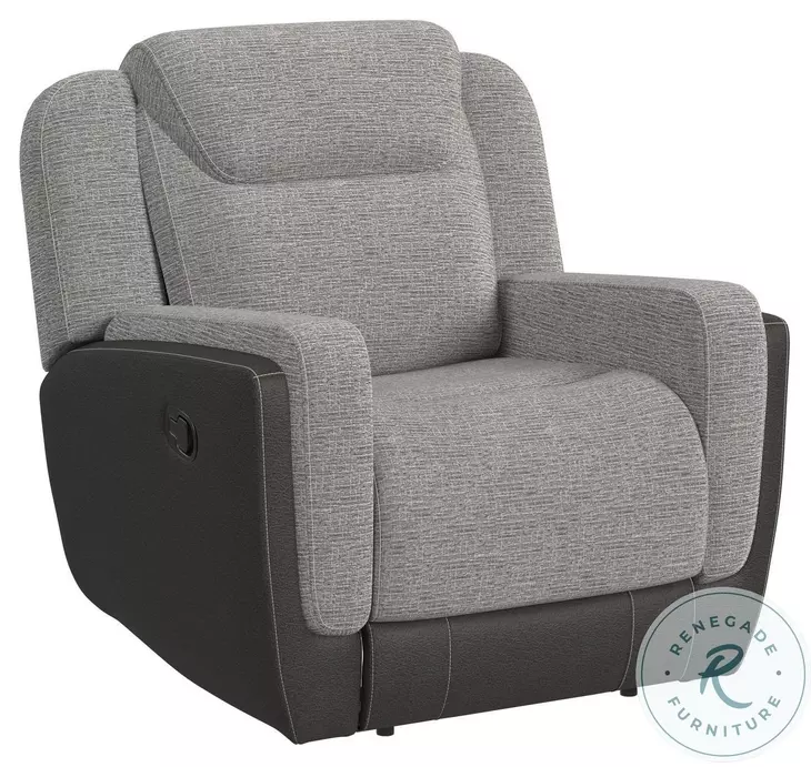 Viper Grey Glider Recliner