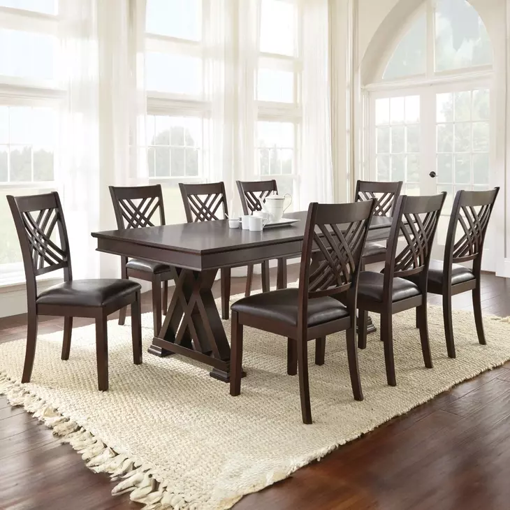 Adrian Brown 60" Extendable Rectangular Dining Table