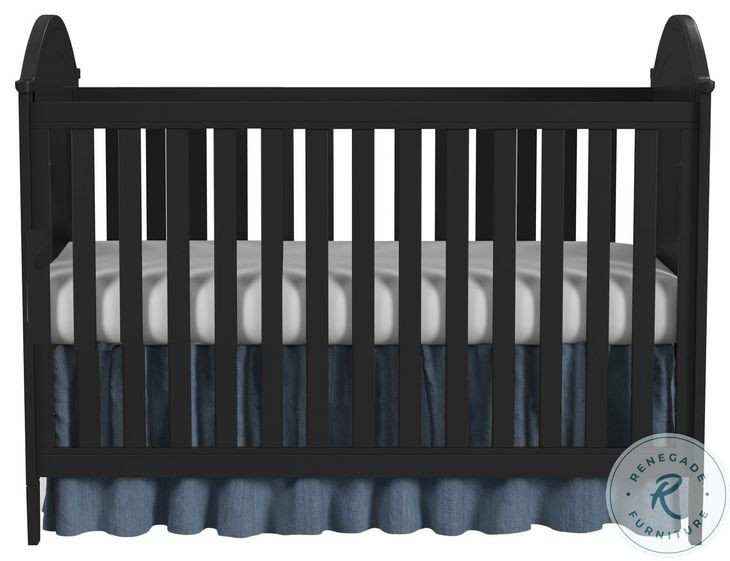 Harper Black Cottage Standard Crib