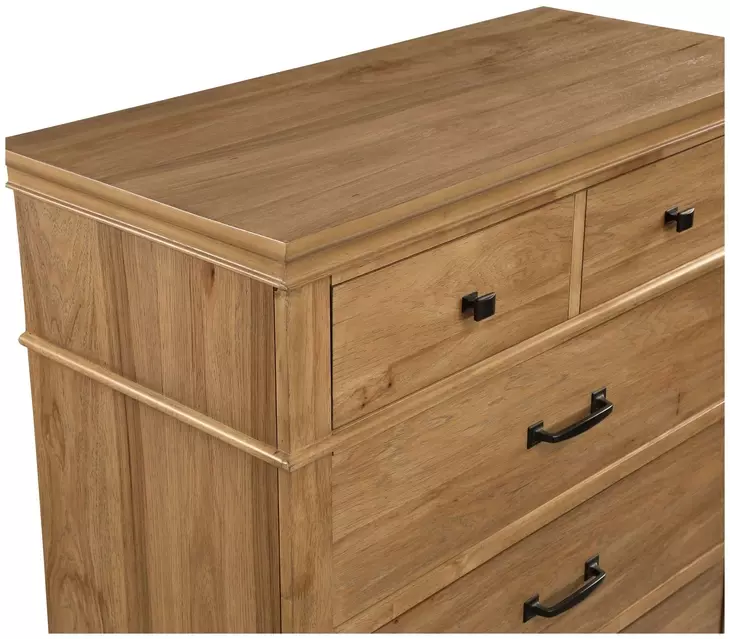 Sunstone Honey Brown 5 Drawer Chest