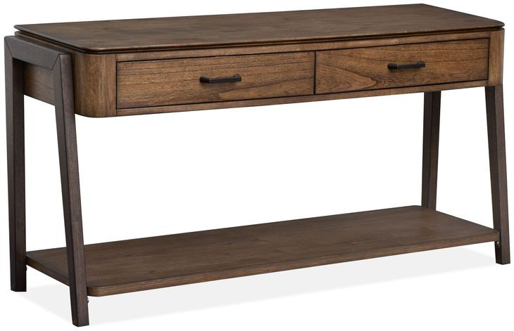 Hallie Milk Chocolate and Dark Chocolate Rectangular Sofa Table