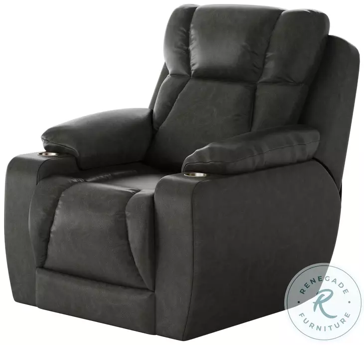 Challenger Passion Slate Power Headrest Wall Hugger Big Mans Recliner