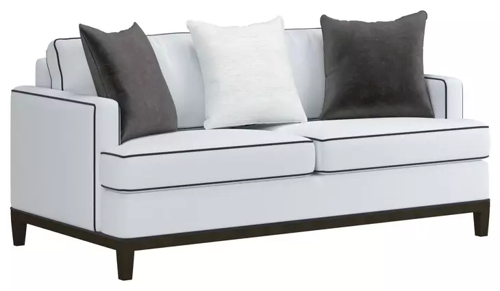 Artisan Upholstery Snow White Everett 86" Sofa