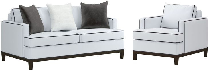 Artisan Upholstery Snow White Everett Living Room Set
