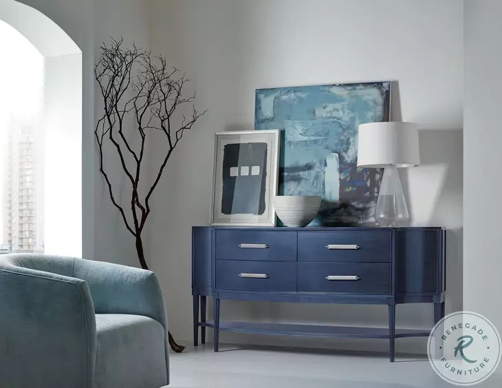 Mazarine Rich Dark Blue Credenza