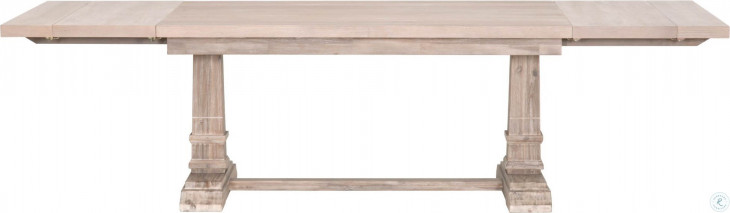 Hudson Natural Gray Rectangular Extendable Dining Table From Essentials ...