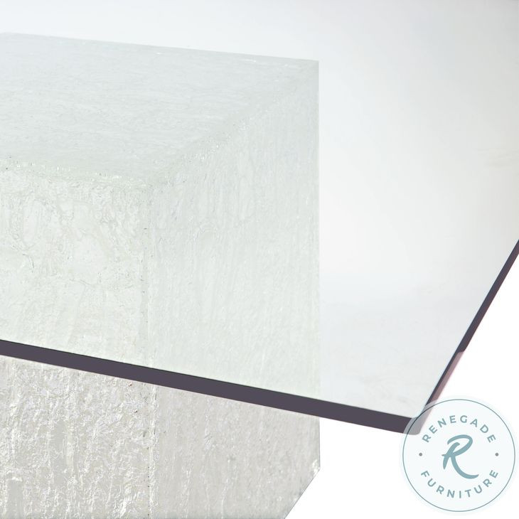 Arctic Clear 60" Square Dining Table